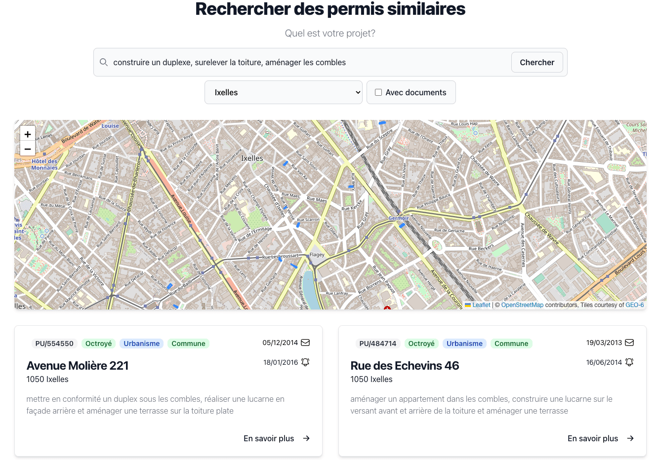 A project based search Urbanex