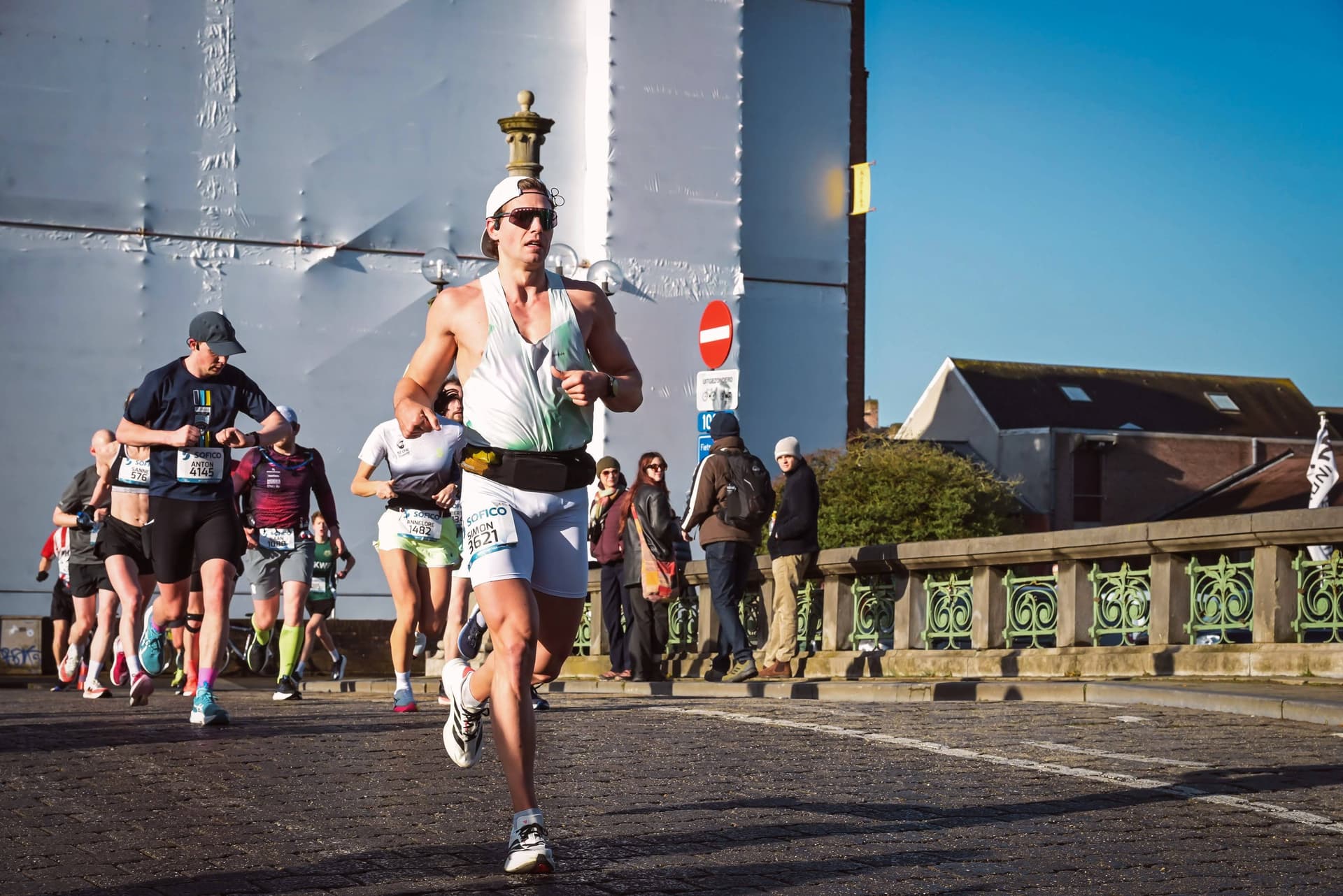 On a bridge in Ghent in the early morning